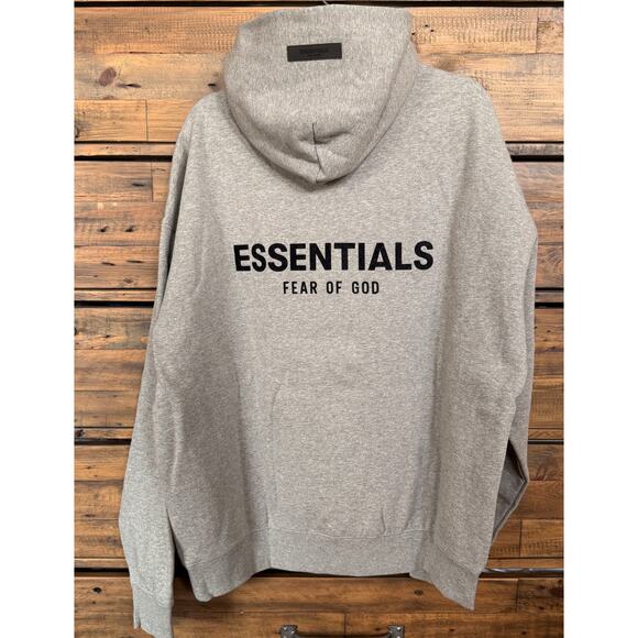 Fear of God ESSENTIALS Men's Hoodie In Dark Oatmeal  NWT - Picture 3 of 11